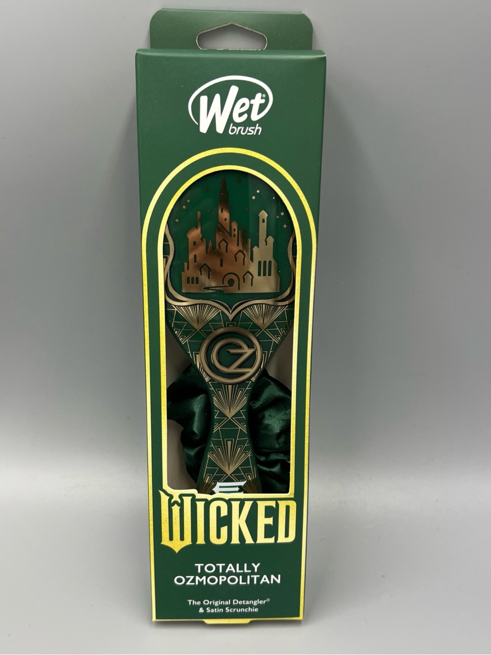 Wicked Wet Brush Totally Ozmopolitan  Detangler & Bow Clip. Hair Brush